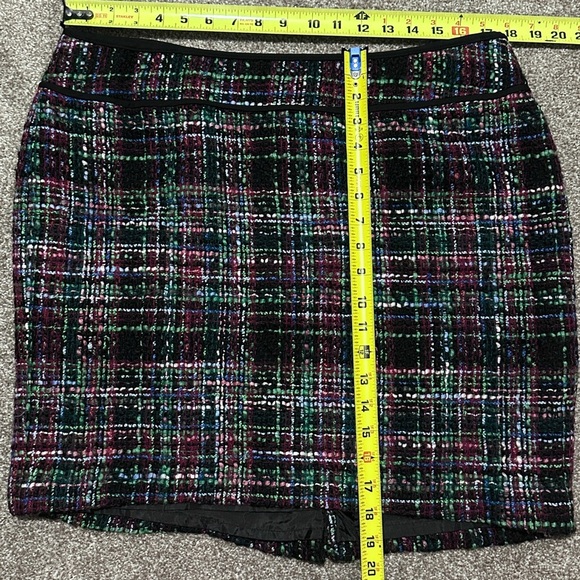 Talbots Multicolor Tweed Pencil Mini Skirt Womens Plus Size 16 Preppy Career Y2K - Picture 16 of 16
